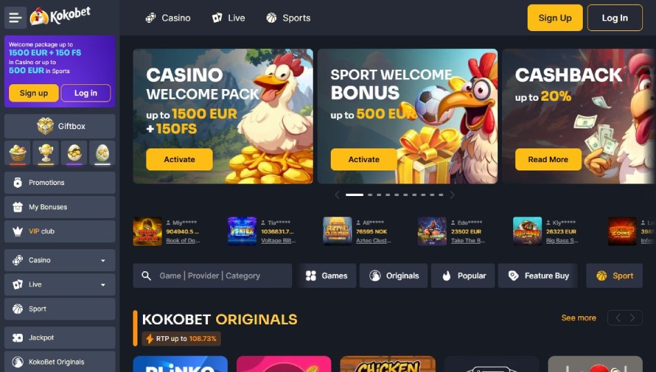 KokoBet screenshot