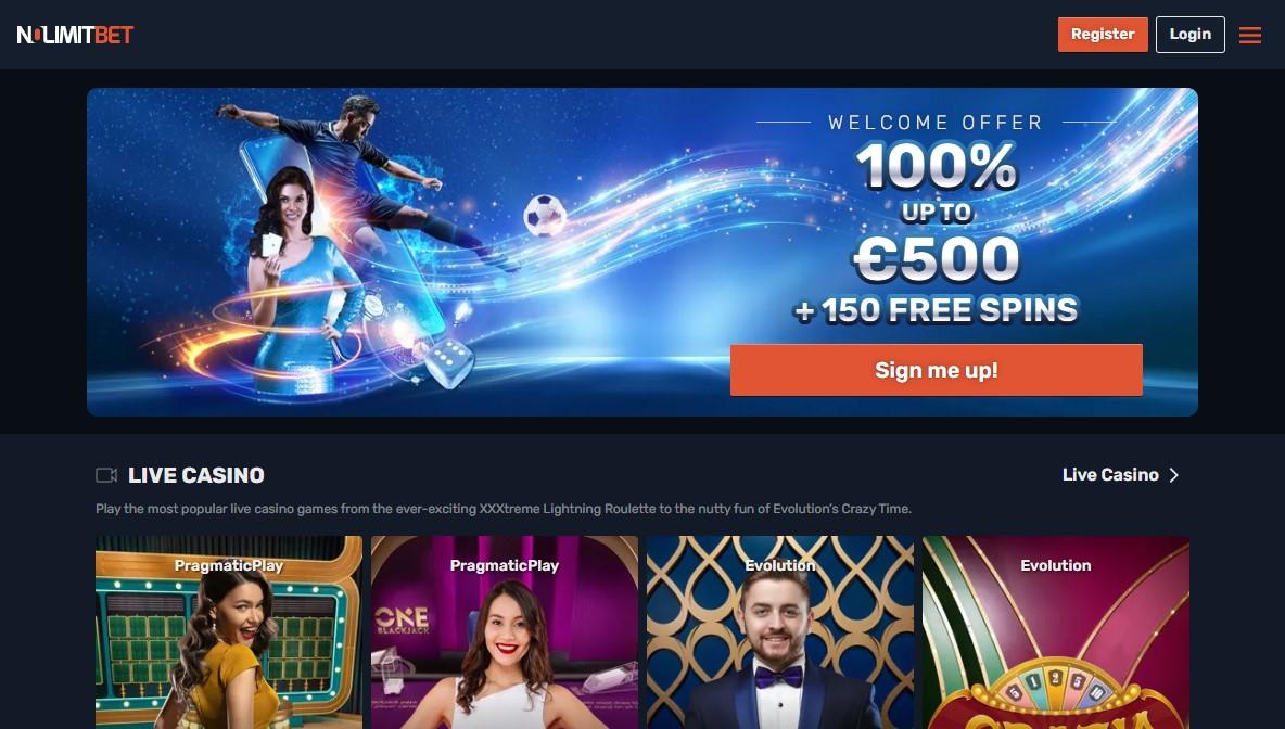 NoLimitBet screenshot